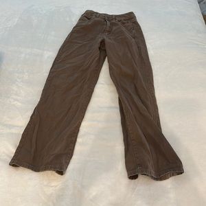 Brown flare leg pants
